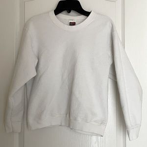 Basic white sweatshirt 14/16
